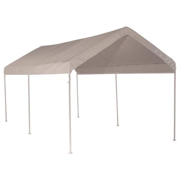 ShelterLogic 10 ft. W x 20 ft. D Max AP All-Purpose, 6-Leg Canopy in White with Industrial-Grade, Slip-Fit Steel Frame
