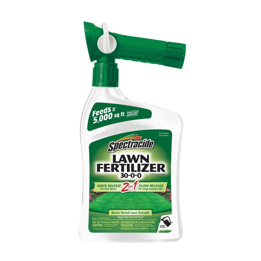Spectracide 32 oz. 5,000 sq. ft. Ready-to-Spray Liquid Lawn Fertilizer ...