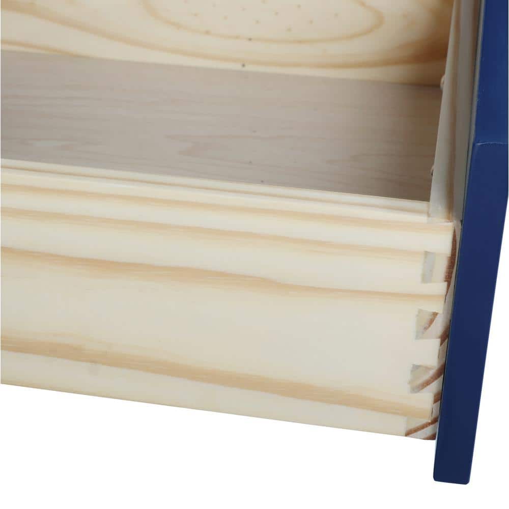 Milano 54" Blue Birch Vanity with White Quartz Top