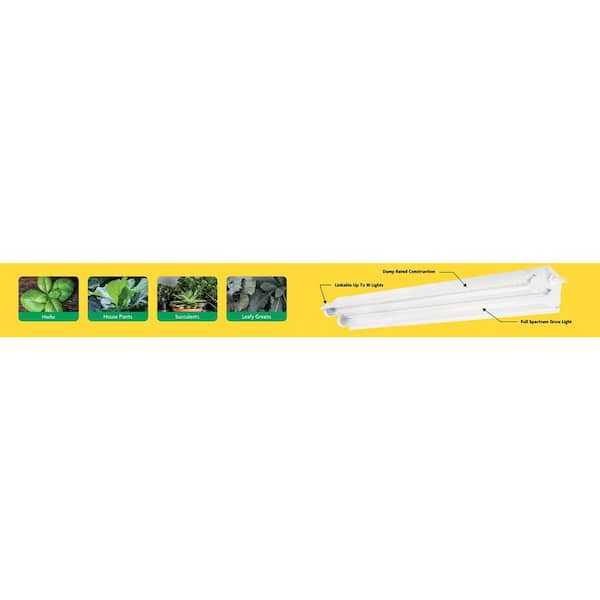 Miracle-Gro 24 in. 23-Watt White LED Full Spectrum Plant Grow
