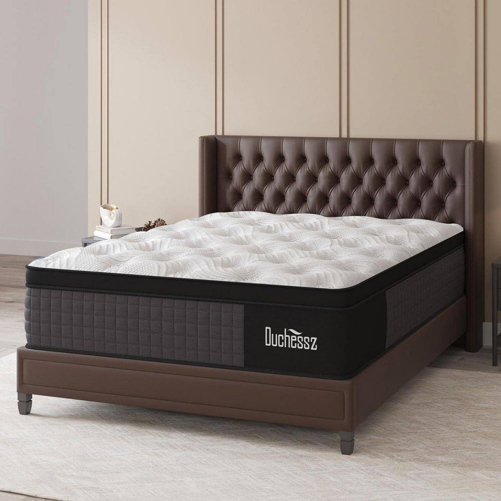 Full Medium Firm 14 in. Cool Gel Memory Foam Hybrid Mattress with Euro Top, Edge support and Bed-in-a-Box Mattress price history on PriceWatchPro