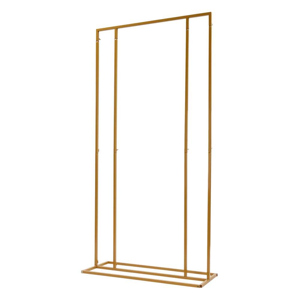 78.7 in. x 39.3 in. Yellow Metal Iron Rectangle Shape Wedding Flower Stand Party Stage Backdrop Decor Rack Garden Arbor price history on PriceWatchPro