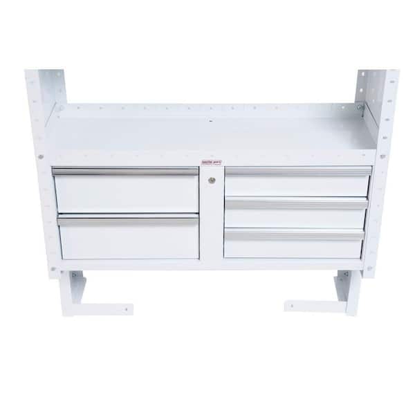 Weather Guard Steel Freestanding Garage Cabinet in White (42 in. W x 17 in. H x 16 in. D)