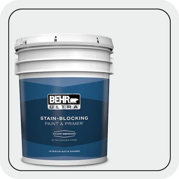 BEHR ULTRA 5 gal. #PWN-16 Day Spa Extra Durable Satin Enamel Interior Paint & Primer