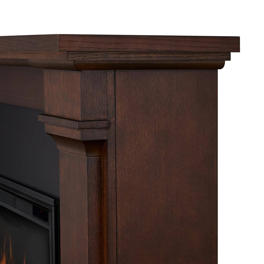 Callaway Chestnut Oak Grand Electric Fireplace with Mantel