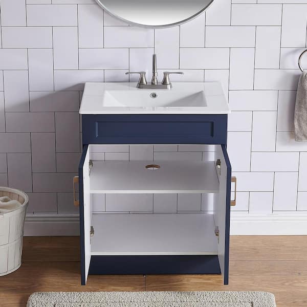 VC CUCINE 24 in. W x 18 in. D x 32 in. H Modern Freestanding