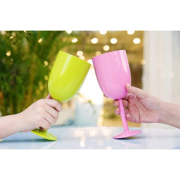 christmas tree wine glasses Handblown Christmas Tree Wine Glasses Set of 2 Pcs Green main image 1