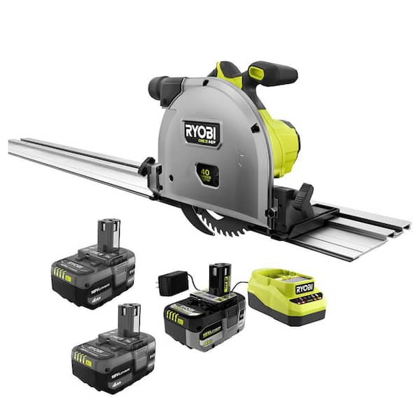 ONE+ HP 18V Brushless Cordless 6-1/2 in. Track Saw Kit with (3) 4.0 Ah Batteries and Charger
