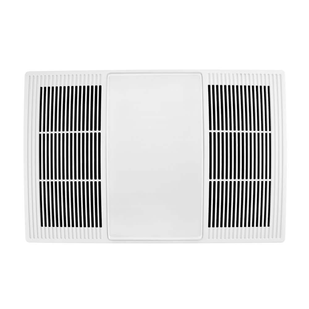 White Ceiling Mount Bathroom Exhaust Fan with Heater