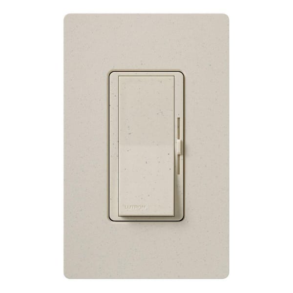 Lutron Diva Dimmer Switch for Incandescent and Halogen Bulbs, 600-Watt/Single Pole or 3-Way, Limestone (DVSC-603P-LS)