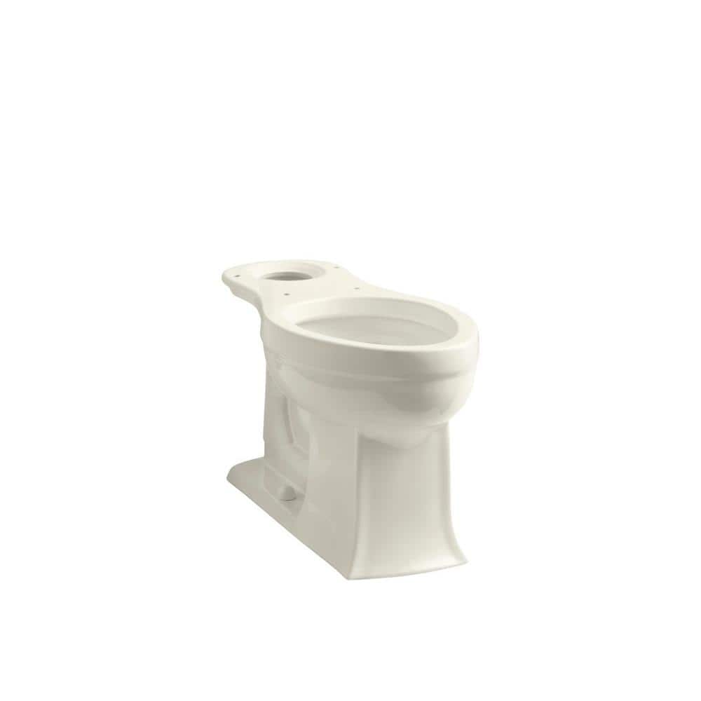 KOHLER Archer Comfort Height Elongated Toilet Bowl Only in Biscuit K ...