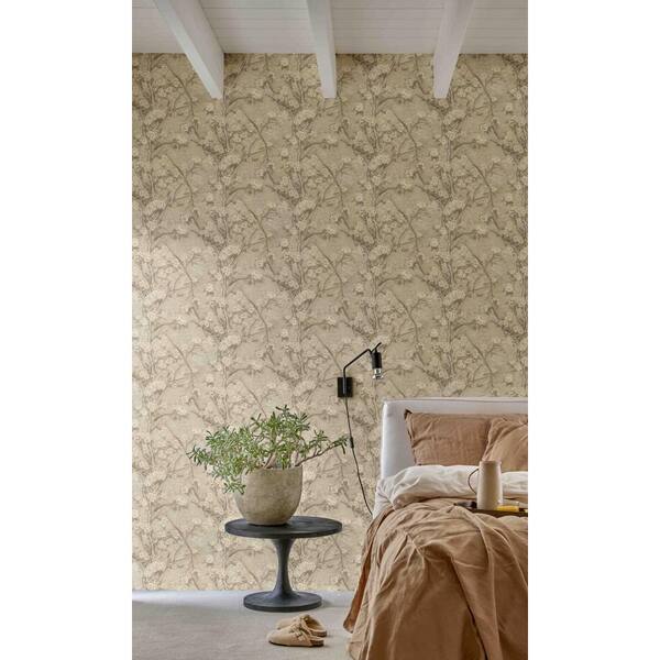 Walls Republic Greige and Grey Tropical Blossoming Pear Tree Printed  Non-Woven Paper Paste the Wall Textured Wallpaper 57 sq. ft. R8479 - The  Home Depot