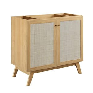 Soma 35 in. W x 18 in. D x 32.5 in. H Bath Vanity Cabinet without Top in Oak