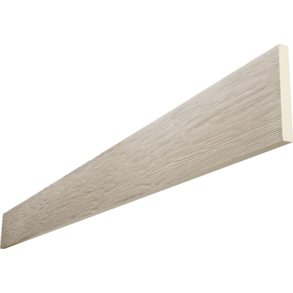Ekena Millwork Endurathane 1 in. H x 12 in. W x 6 ft. L Rough Sawn Sand Dune Faux Wood Beam Plank
