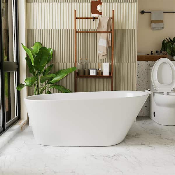 Reviews for INSTER VELA 61 in. Modern Acrylic Luxury Stand Alone