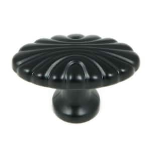 Tuscany 1-5/8 in. Matte Black Oval Cabinet Knob