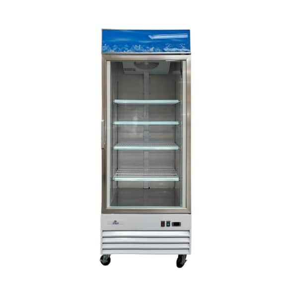 Cooler Depot 31 in. W 23 cu. ft. Auto/Cycle Defrost 2-Glass Door Commercial Merchandiser Reach-In Upright Freezer in White