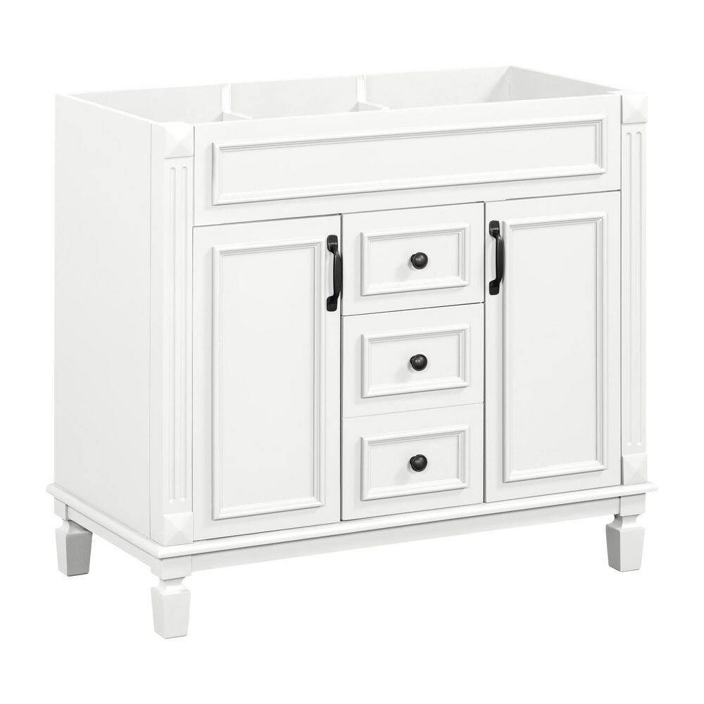 36.3 in. Bath Vanity Cabinet without Top in White with 2 Soft Closing Doors, Basin Not Included price history on PriceWatchPro