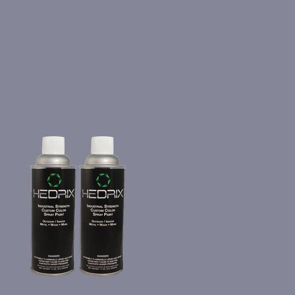 Hedrix 11 oz. Match of MQ5-52 Lead Cast Low Lustre Custom Spray Paint (2-Pack)
