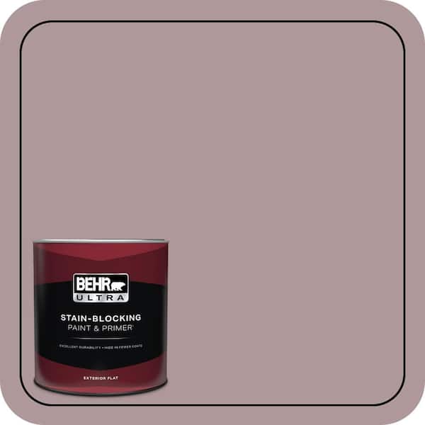 BEHR ULTRA 1 qt. #110F-4 Heirloom Orchid Flat Exterior Paint & Primer