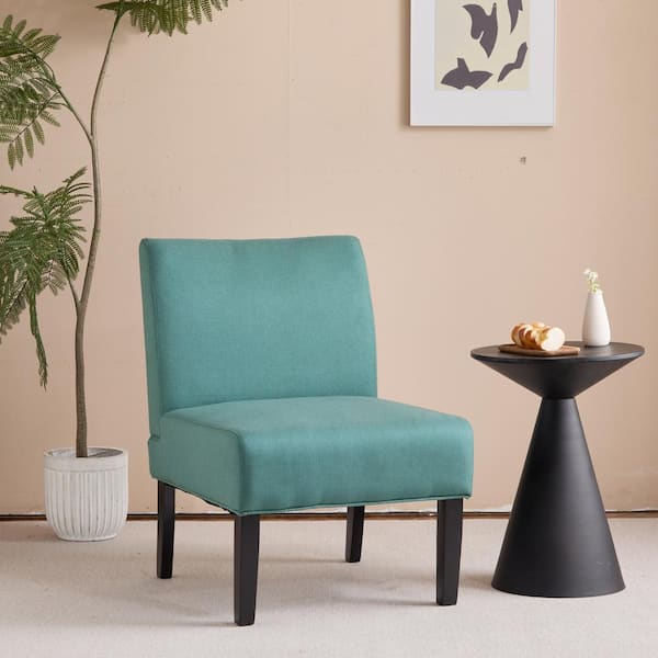 Noble House Kassi Dark Teal Fabric Accent Chair
