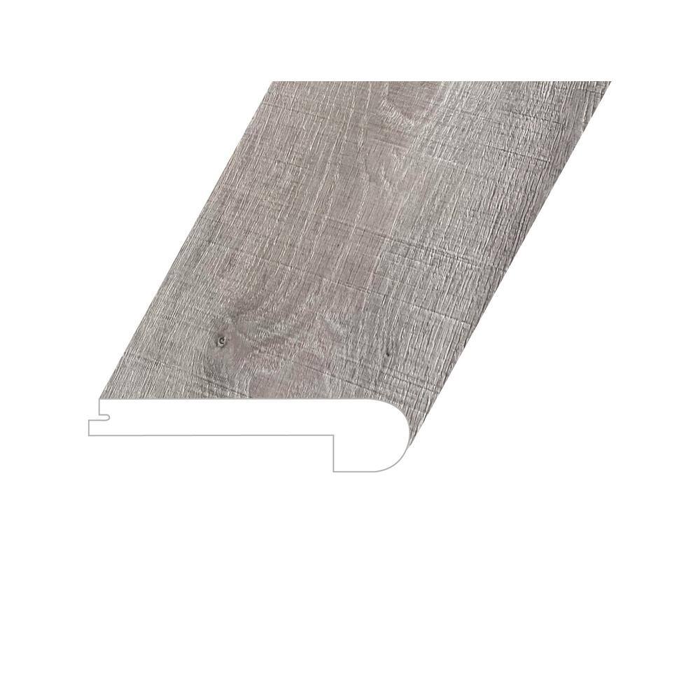 Bellator Revel Asphalt 1 in. Thick x 4.5 in. W x 94.5 in. L SPC Vinyl Flush