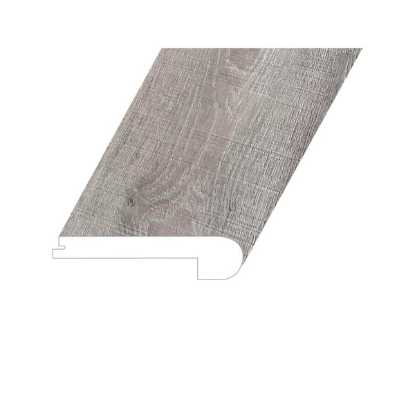 null Bellator Revel Asphalt 1 in. Thick x 4.5 in. W x 94.5 in. L SPC Vinyl Flush Stair Nose Molding