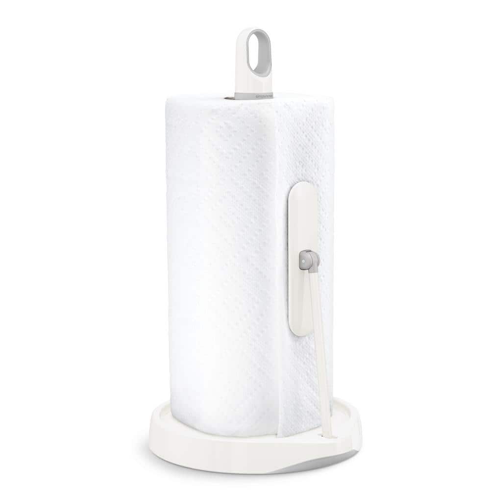 https://images.thdstatic.com/productImages/2d08f2d6-28b5-4997-b100-648d31f449b8/svn/white-stainless-steel-simplehuman-paper-towel-holders-kt1186-64_1000.jpg