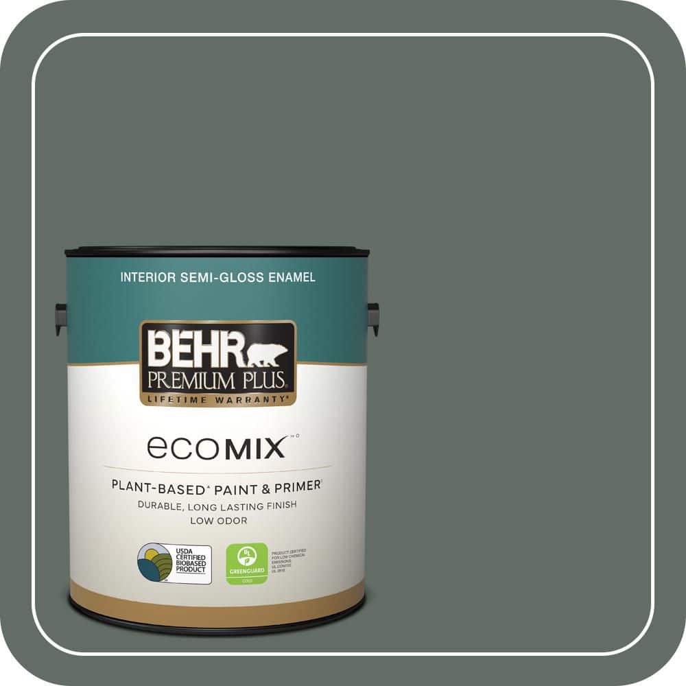 1 gal. #700F-6 Dense Shrub Semi-Gloss Enamel EcoMix Plant-Based Interior Paint & Primer price history on PriceWatchPro