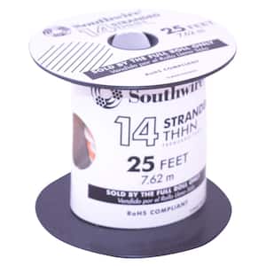 25 ft. 14 White Stranded CU THHN Wire