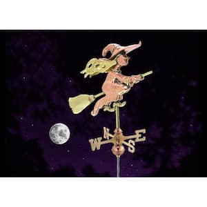 Witch Cottage Weathervane - Pure Copper with Roof Mount