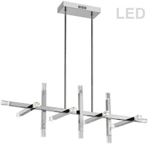 Francesca 64-Watt Integrated LED Polished Chrome Chandelier