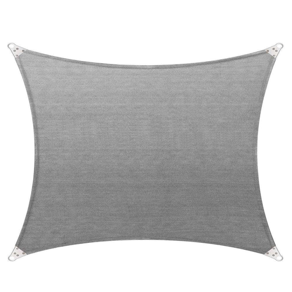 22 ft. x 16 ft. 260 GSM Reinforced (Super Ring) Grey Rectangle Sun Shade Sail Screen Canopy, Patio and Pergola Cover price history on PriceWatchPro