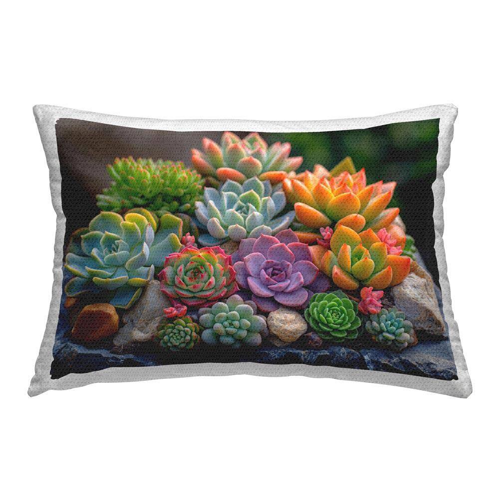 Bold Succulent Botanicals Outdoor Printed Throw Pillow by Imagine It Images price history on PriceWatchPro