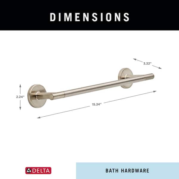 Delta Trinsic 12 in. Wall Mount Towel Bar Bath Hardware Accessory