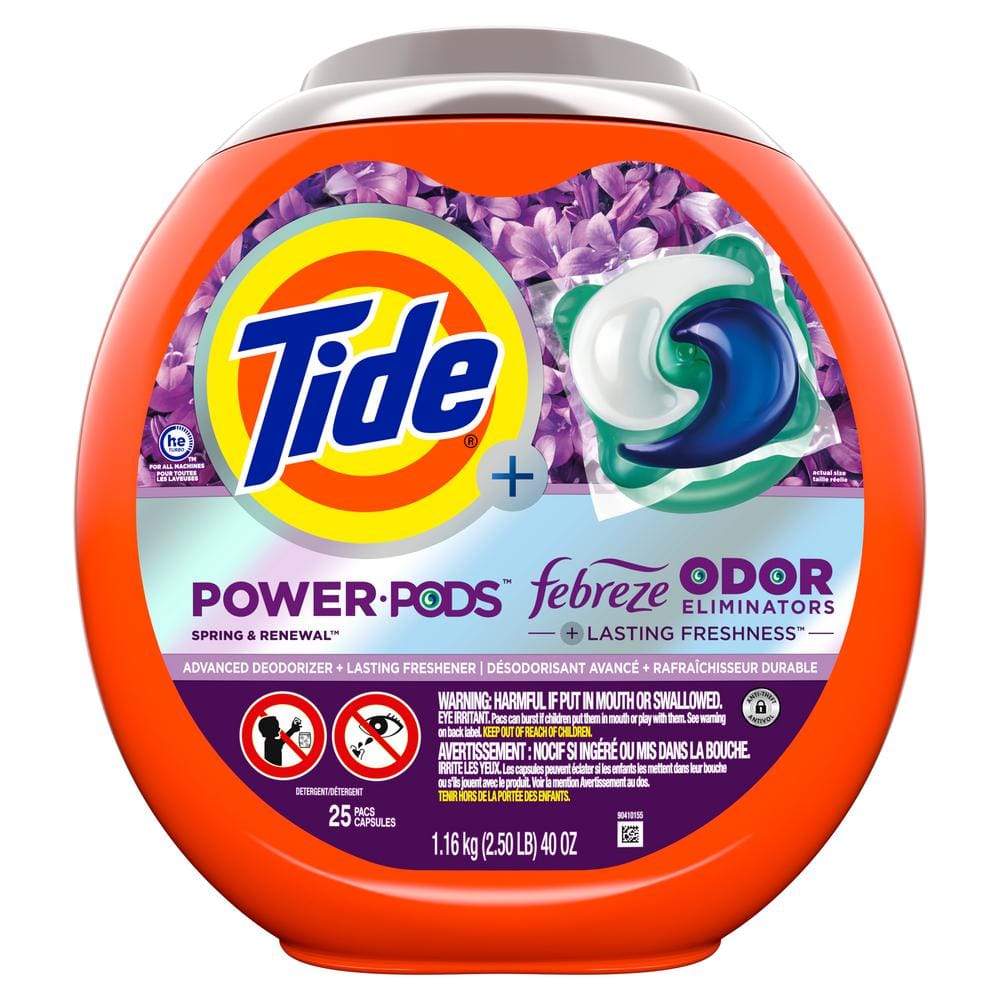 Tide Power Pods Spring Renewal Scent Laundry Detergent Pods (25Count