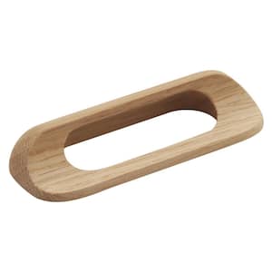 Natural Woodcraft 3-3/4 in. (96 mm) Un Wood Cabinet Door and Drawer Pull