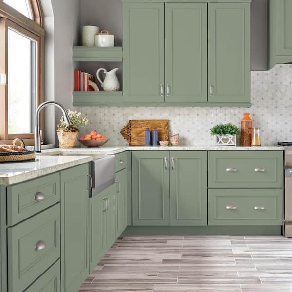 1 gal. #N390-4 Bitter Sage Satin Enamel Interior/Exterior Cabinet, Door & Trim Paint