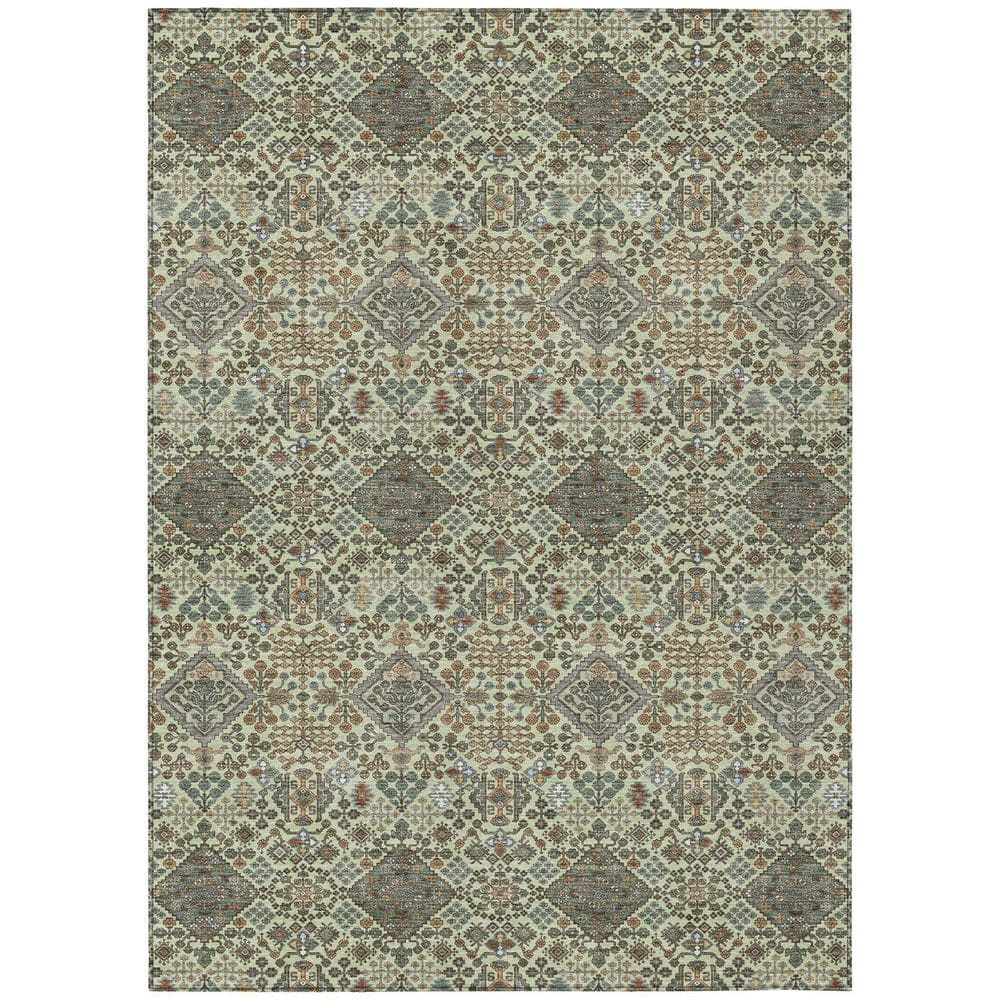 Chantille Machine Washable Indoor/Outdoor Abstract ACN2478 Celery 9 ft. x 12 ft. Area Rug price history on PriceWatchPro