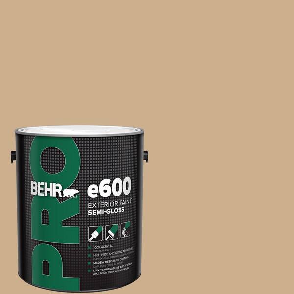 BEHR PRO 1 gal. #PPU7-20 Raffia Ribbon Semi-Gloss Exterior Paint