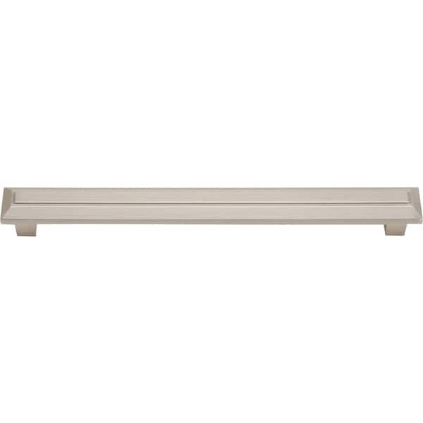 Atlas Homewares Trocadero 6.3 in. Brushed Nickel Large Cabinet Center-to-Center Pull