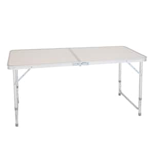 Aluminum Alloy Portable Folding Table White Outdoor Picnic Camping