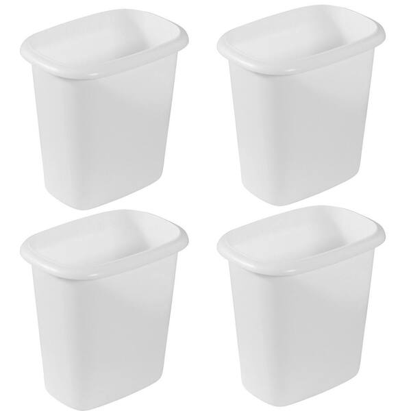 Rubbermaid 6-Quart Bedroom, Bathroom, and Office Wastebasket Trash Can ...