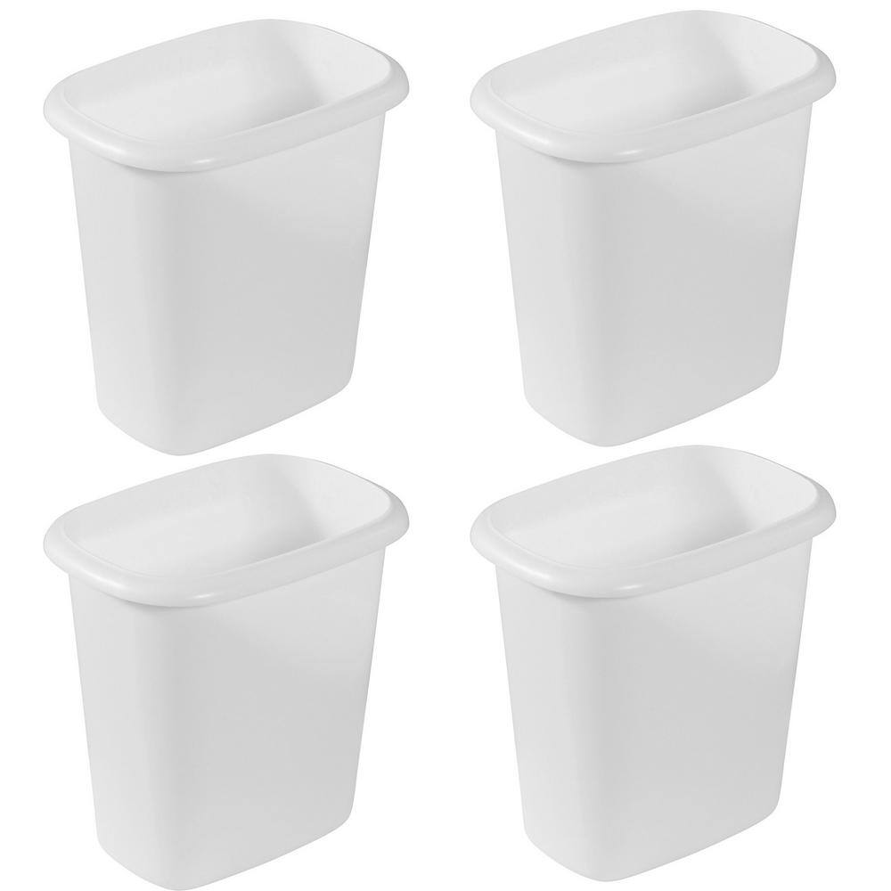 thumbnail image 2 of Rubbermaid FG295300WHT Wastebasket 6 Qt. – Voomi Supply 2 of 10