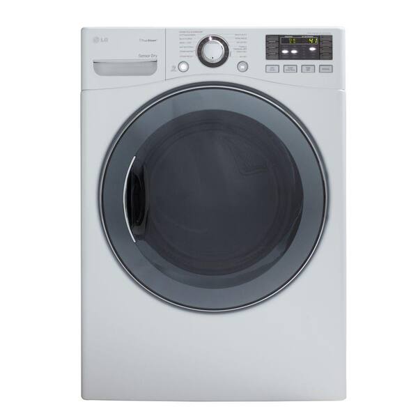 LG 7.3 cu. ft. Electric Dryer with Steam in White-DISCONTINUED