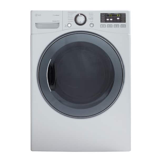 LG 7.3 cu. ft. Gas Dryer with Steam in White-DISCONTINUED