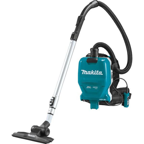Tool Only Makita XCV05ZX 8V X2 LXT Lithium-Ion 36C Brushless Cordless 1/2 gallon HEPA Filter Backpack Dry Vacuum with Tool Adapters 