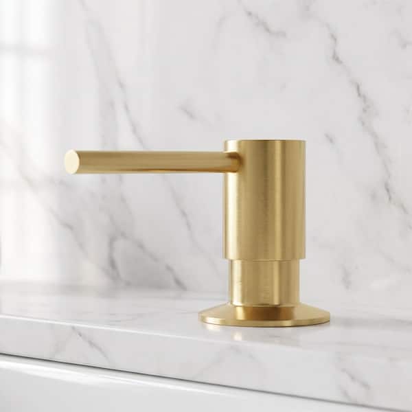 10 oz. Bolton Kitchen Soap Dispenser in Matte Brushed Gold
