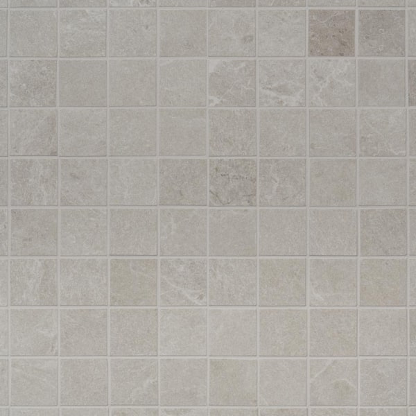 Ivy Hill Tile LithoTech Chalk White 11.81 in. x 11.81 in. Matte Porcelain Mosaic Floor and Wall Tile (0.96 sq. ft./Each)
