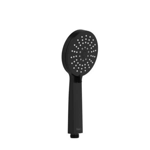 RIOBEL 3-Spray Wall Mount Handheld Shower Head 1.75 GPM in Black